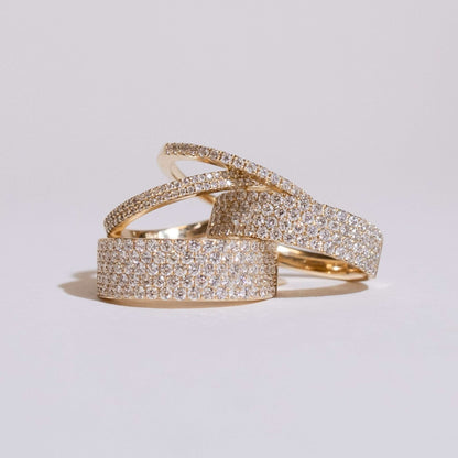 Round Pave Set Lab Diamond Band