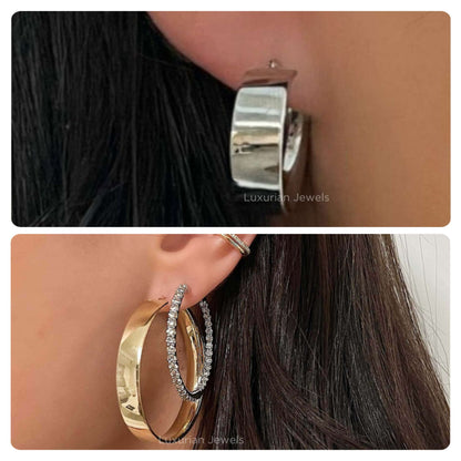 Round Shape Hoop Earring For Her