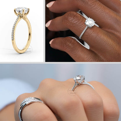 Round Solitaire Engagement Ring