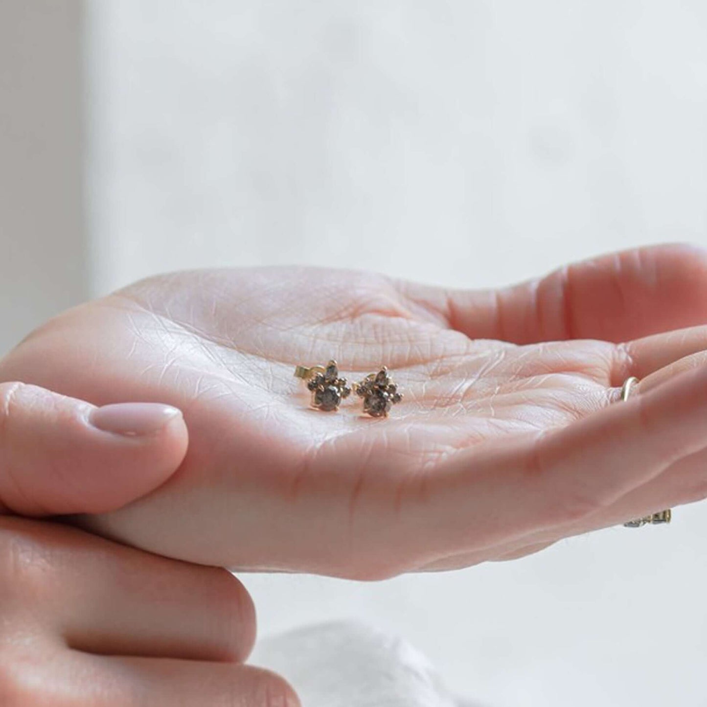 Salt And Pepper Diamond Studs