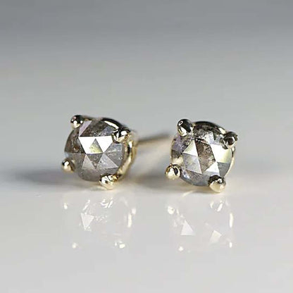 Salt and Pepper Diamond Earrings 