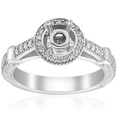 Semi-Mount Round Engagement Ring