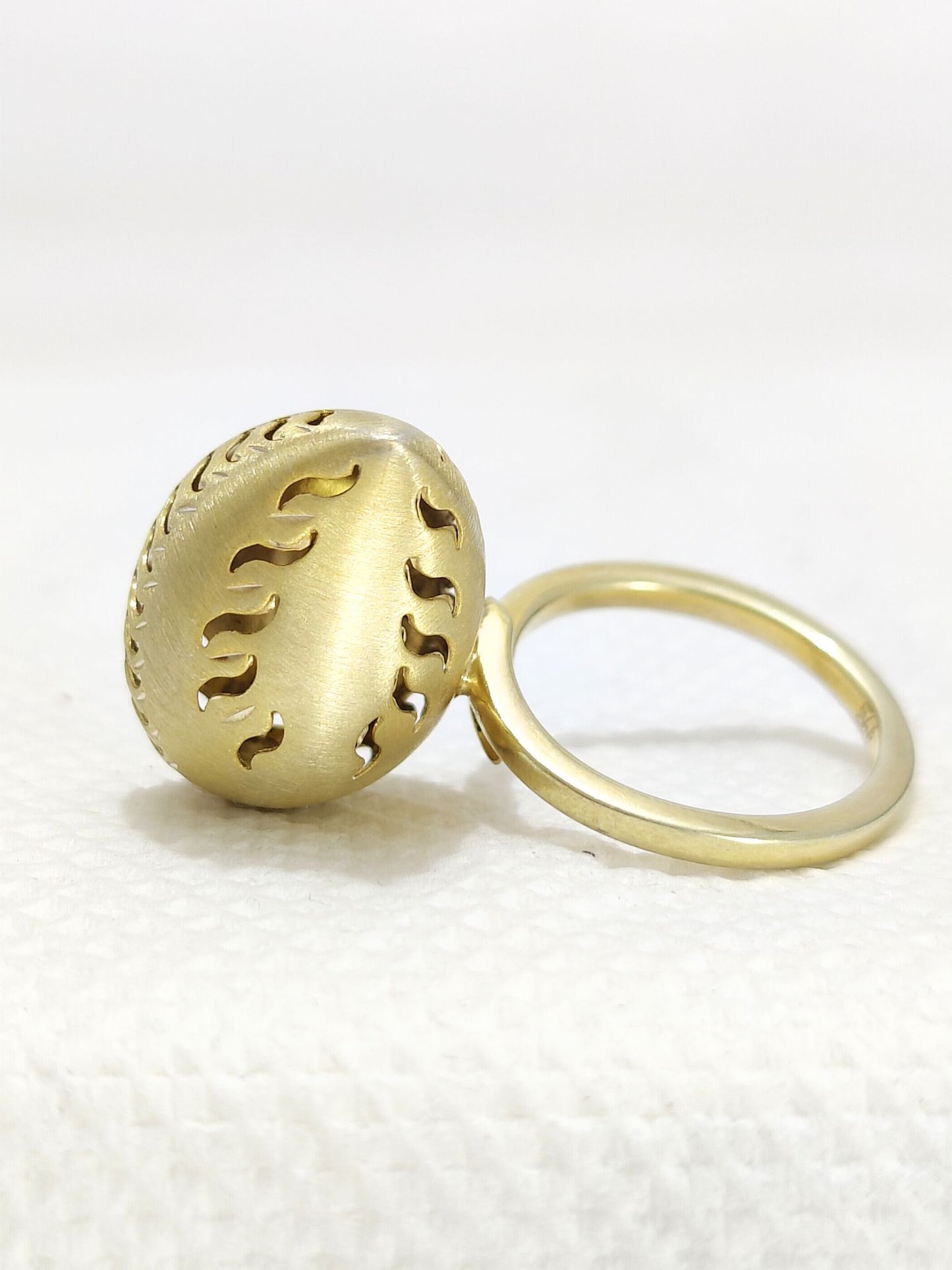 Shankh Chunky Bold Signet Statement Ring,