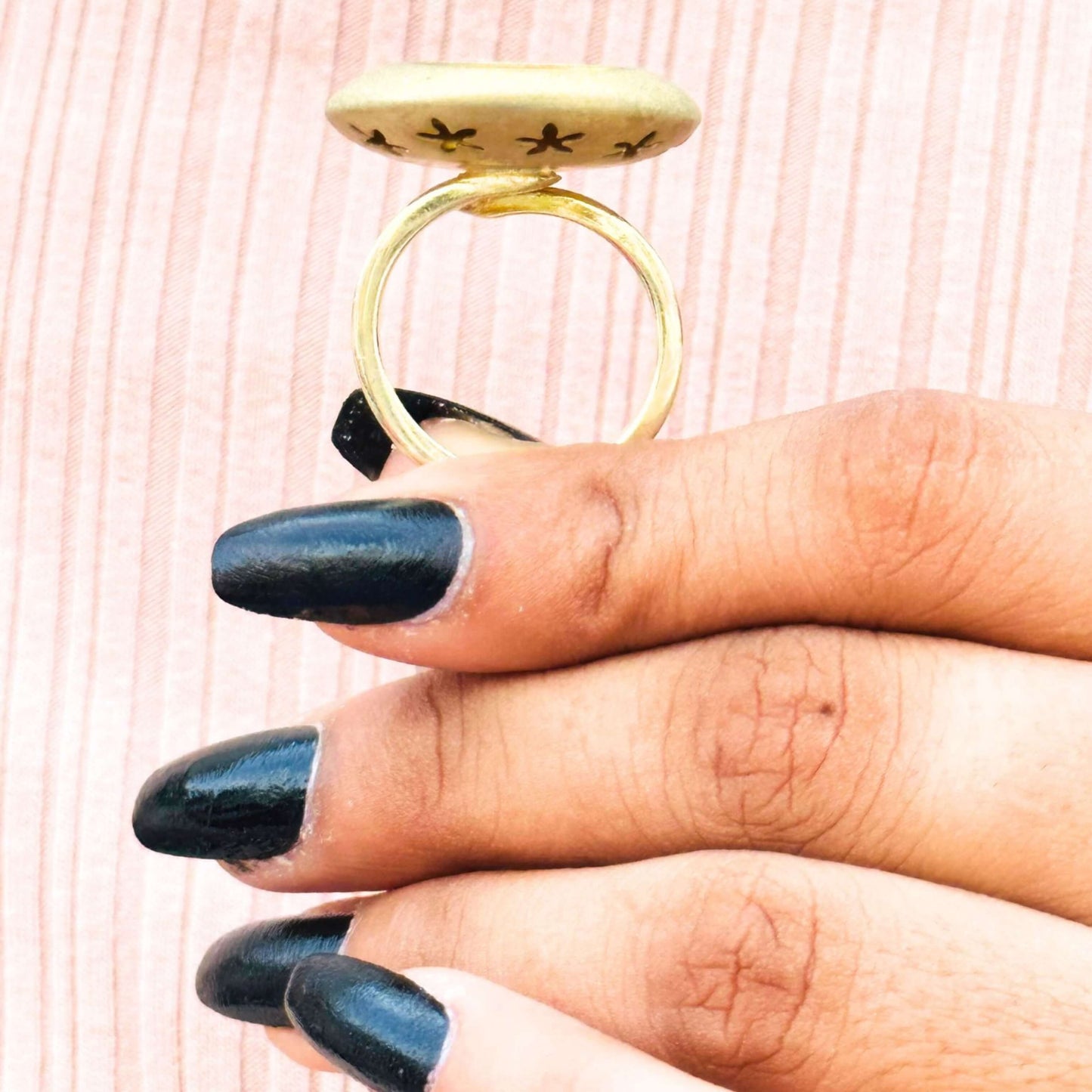 Signet Gold Stacking Ring