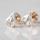 Simple Gold Stud Earrings 