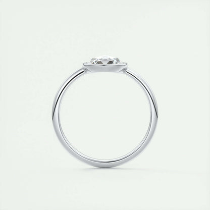 Simple round diamond ring