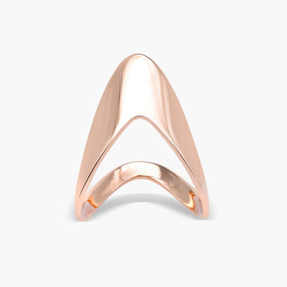 Solid Gold Boomerang Vanki Ring