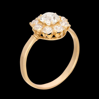 Solid Gold Floral Anniversary Ring