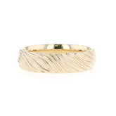 Solid Gold Textured Wedding Band