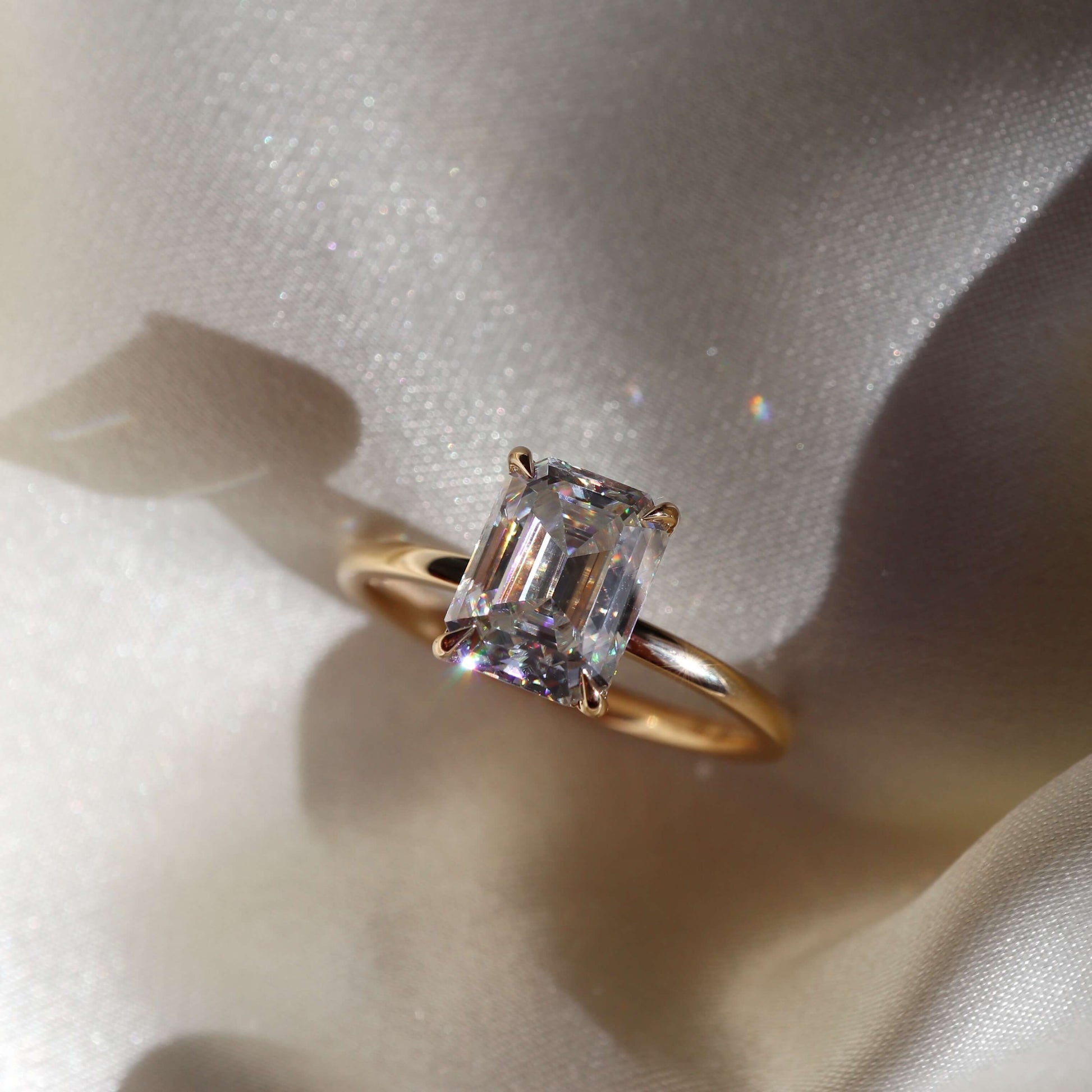 Solitaire Engagement Ring, Rose Gold Diamond Ring