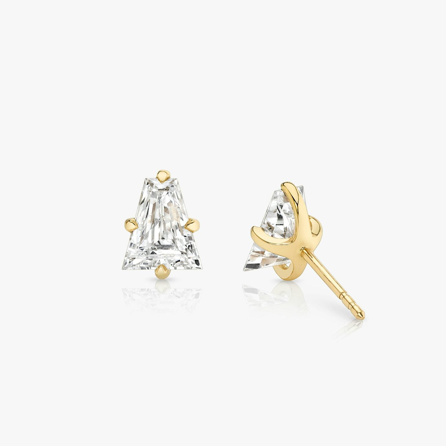 Solitaire Genuine Diamond Earrings