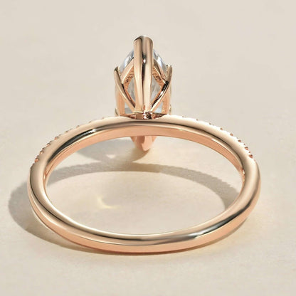 Solitaire With Accent Ring, Anniversary Gift Ring