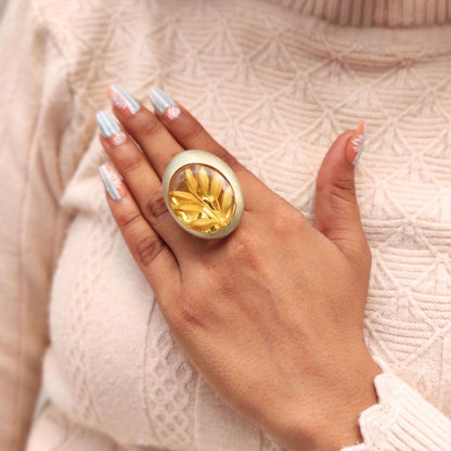 Statement Ring, solid Gold Ring