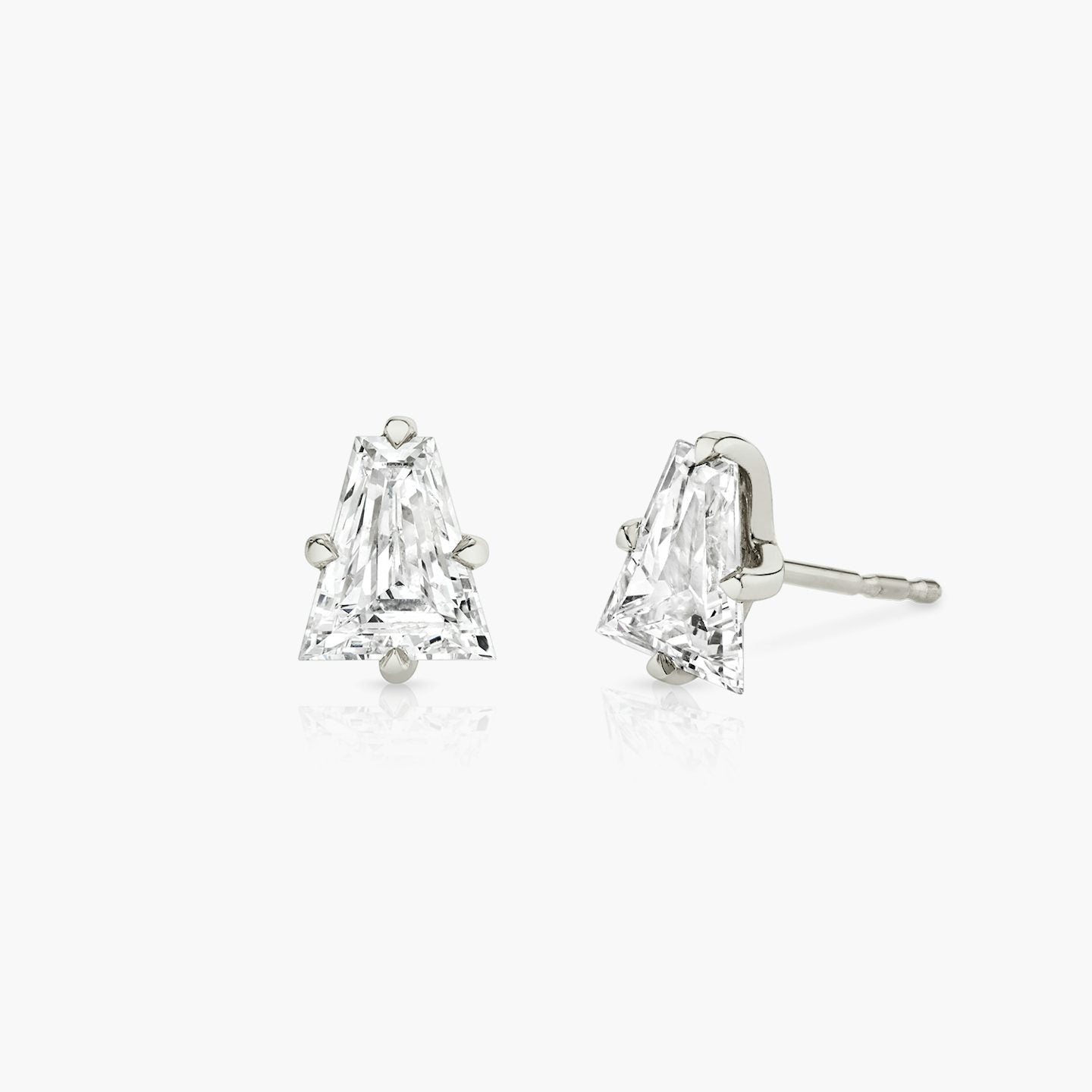 Tapered Baguette Diamond Stud