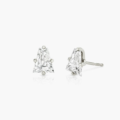 Tapered Baguette Diamond Stud