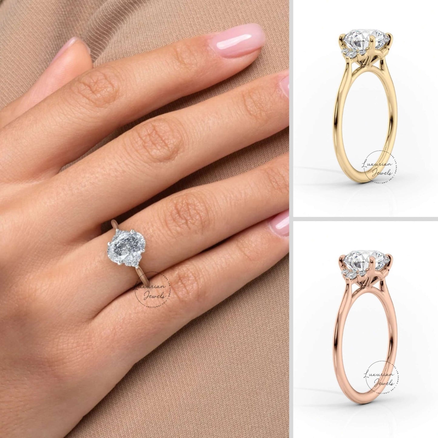 Traditional Oval Shape Engagement Ring