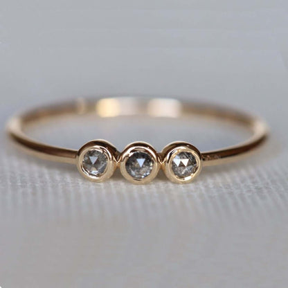 Trio Stone Diamond Engagement Ring