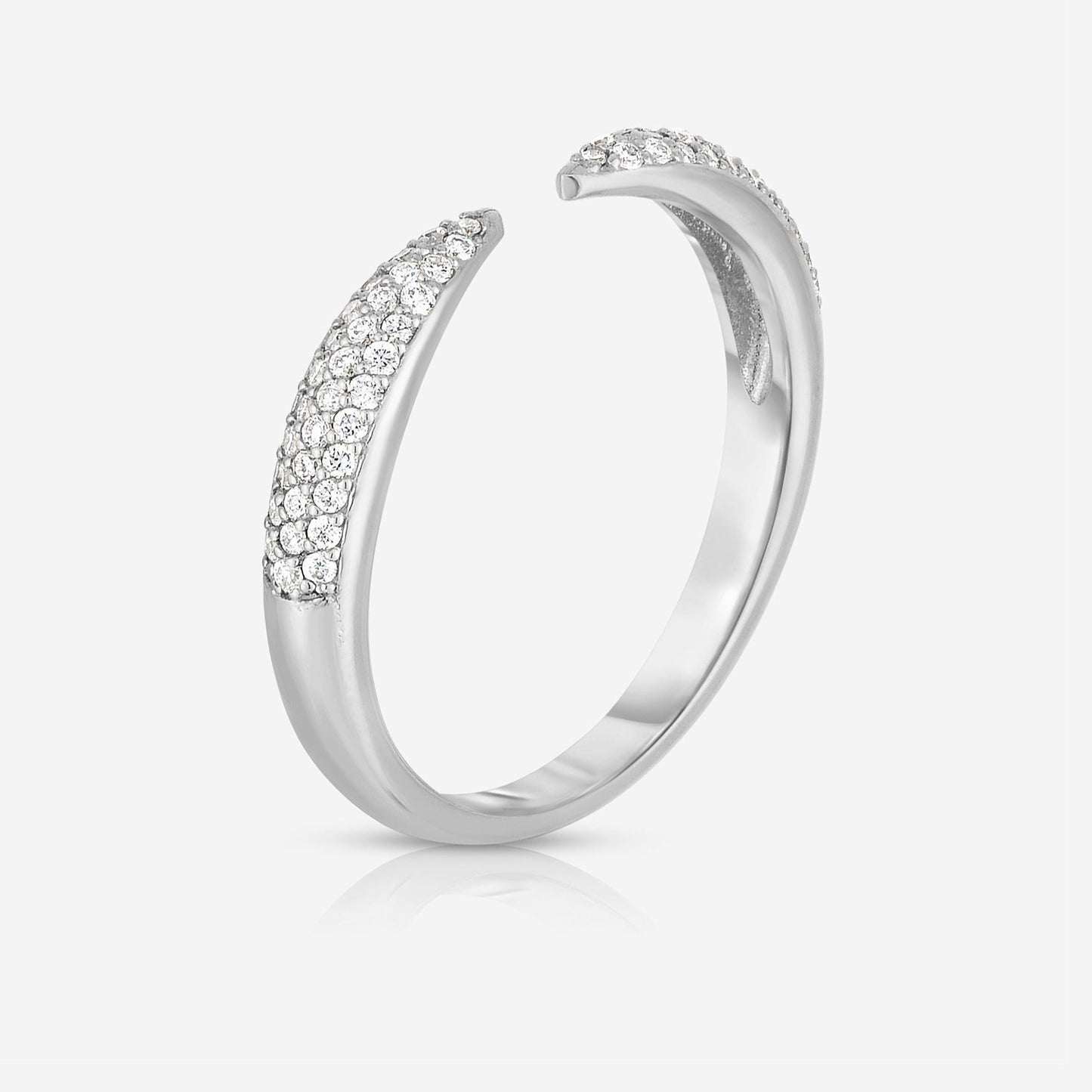 Unique Wedding Band, Diamond Cuff Ring