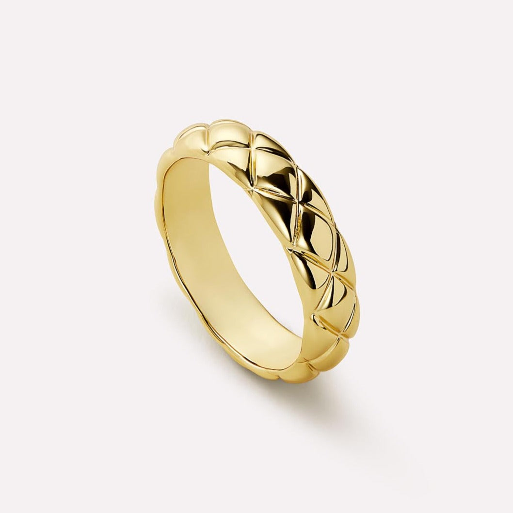 Wedding Band in Solid 14k Yellow