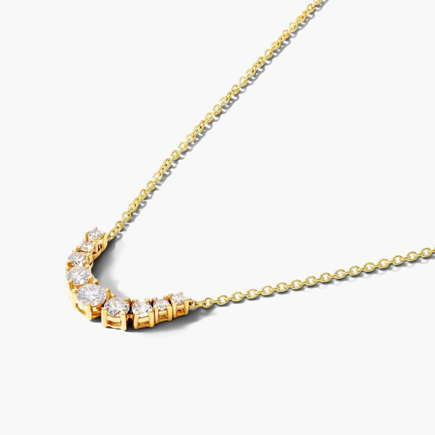 Yellow Gold Diamond Necklace For Wife