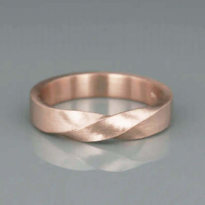 Yellow Gold Mobius Wedding Band