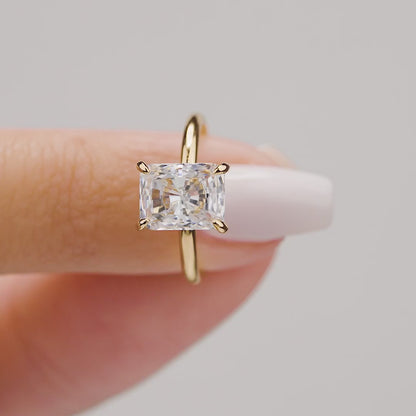 Radiant Cut Lab Grown Diamond Ring