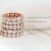 Choose Your Stone Band / Emerald Cut / Round Cut / Radiant Cut / Oval Cut / Baguette Cut