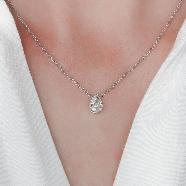 Lab Grown Diamond Solitaire Necklaces for Women